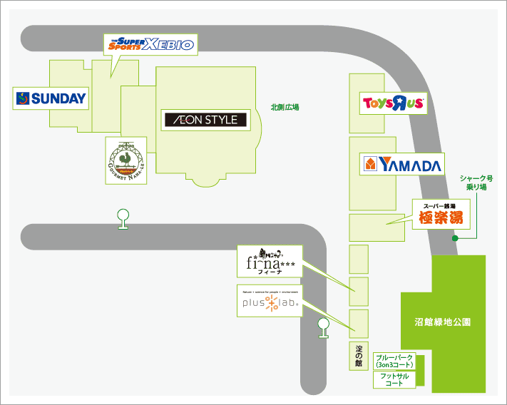 施設内別棟・大型テナント
